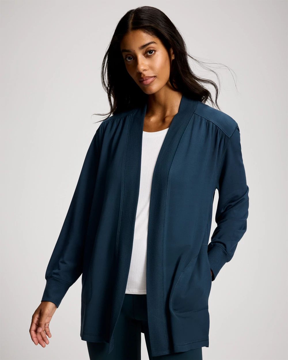 Ultra Soft Relaxed Open-Front Wrap | Soma